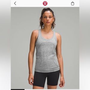 Lululemon swiftly tech racerback grey size 4